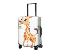 RLDOBOFE Housse de protection élastique pour valise, housse de protection lavable et résistante à la poussière, convient aux bagages de 45,7 à 81,3 cm, Noir , M