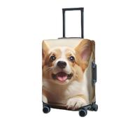 RLDOBOFE Housse de protection élastique pour valise, housse de protection lavable et résistante à la poussière, convient aux bagages de 45,7 à 81,3 cm, Noir , L