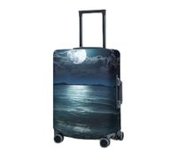 RLDOBOFE Housse de protection élastique pour valise, housse de protection lavable et résistante à la poussière, convient aux bagages de 45,7 à 81,3 cm, Noir , M