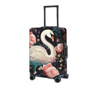 RLDOBOFE Housse de protection élastique pour valise, housse de protection lavable et résistante à la poussière pour bagages de 45,7 à 81,3 cm, Noir , x-large