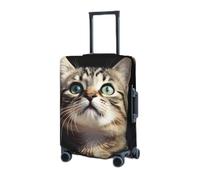 RLDOBOFE Housse de protection élastique pour valise, housse de protection lavable et résistante à la poussière pour bagages de 45,7 à 81,3 cm, Noir , L