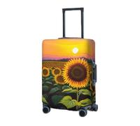 RLDOBOFE Housse de protection élastique pour valise, housse de protection lavable et résistante à la poussière pour bagages de 45,7 à 81,3 cm, Noir/blanc, X-Large