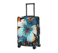RLDOBOFE Housse de protection élastique pour valise, housse de protection lavable et résistante à la poussière, convient aux bagages de 45,7 à 81,3 cm, Noir , S