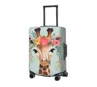 RLDOBOFE Housse de protection élastique pour valise, housse de protection lavable et résistante à la poussière, convient aux bagages de 45,7 à 81,3 cm, Noir , M