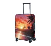 RLDOBOFE Housse de protection élastique pour valise, housse de protection lavable et résistante à la poussière pour bagages de 45,7 à 81,3 cm, Noir , M
