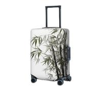 RLDOBOFE Housse de protection élastique pour valise, housse de protection lavable, housse de protection anti-poussière pour bagages de 45,7 à 81,3 cm, Noir/blanc, Large