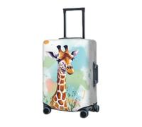 RLDOBOFE Housse de protection élastique pour valise, housse de protection lavable, résistante à la poussière, convient aux bagages de 45,7 à 81,3 cm, Noir , L