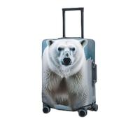 RLDOBOFE Housse de protection élastique pour valise, housse de protection lavable, résistante à la poussière, convient aux bagages de 45,7 à 81,3 cm, Noir , S
