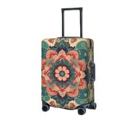 RLDOBOFE Housse de protection élastique pour valise, housse de protection lavable, résistante à la poussière, convient aux bagages de 45,7 à 81,3 cm, Noir/blanc, Large