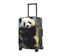 RLDOBOFE Housse de protection élastique pour valise, housse de protection lavable, résistante à la poussière, convient aux bagages de 45,7 à 81,3 cm, Noir/blanc, Small