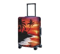 RLDOBOFE Housse de protection élastique pour valise, housse de protection lavable, résistante à la poussière, convient aux bagages de 45,7 à 81,3 cm, Noir , x-large