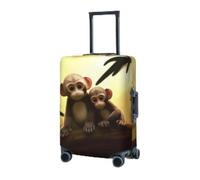 RLDOBOFE Housse de protection élastique pour valise, housse de protection lavable, résistante à la poussière, convient aux bagages de 45,7 à 81,3 cm, Noir , L