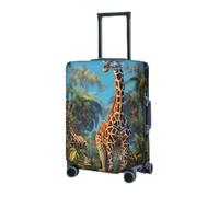 RLDOBOFE Housse de protection élastique pour valise, housse de protection lavable, résistante à la poussière, convient aux bagages de 45,7 à 81,3 cm, Noir , x-large