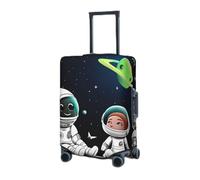 RLDOBOFE Housse de protection élastique pour valise, housse de protection lavable, résistante à la poussière, convient aux bagages de 45,7 à 81,3 cm, Noir , S