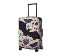 RLDOBOFE Housse de protection élastique pour valise, motif chauve-souris, lavable, housse de protection anti-poussière pour bagages de 45,7 à 81,3 cm, Noir , S