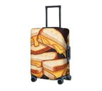 RLDOBOFE Housse de protection élastique pour valise, sandwichs au fromage, valise, housse de protection lavable anti-poussière pour bagages de 45,7 à 81,3 cm, Noir , x-large