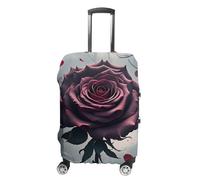 RLDOBOFE Housse de protection pour valise, anti-rayures, élastique, lavable, rose gothique, blanc, S, Élégant