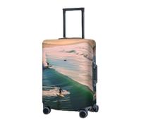 RLDOBOFE Housse de protection pour valise, housse de protection élastique pour valise, plage, surf, housse de protection lavable, housse de protection anti-poussière pour bagages de 45,7 à 81,3 cm