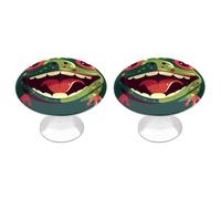 RLDOBOFE Lot de 2 poignées de tiroir rondes en acier inoxydable pour cuisine, chambre à coucher, restaurant, grenouille