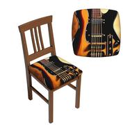 RLDOBOFE Lot de 6 housses de tabouret de guitare instrumentale, élastiques, amovibles et lavables avec envers antidérapant