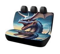 RLDOBOFE Roaring Dragon Housses de siège arrière de voiture pour animaux de compagnie, unisexe, housse de siège antidérapante et imperméable pour siège de voiture