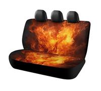 RLDOBOFE Roaring Flame Housses de siège arrière de voiture pour animaux de compagnie, unisexe, housse de siège antidérapante et imperméable pour siège de voiture