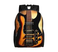 RLDOBOFE Sac à dos de guitare instrumentale pour homme et femme - Sac à dos de voyage décontracté et léger, noir, One Size, Sacs à dos de voyage