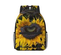 RLDOBOFE Sac à dos pour femme et homme - Léger - Décontracté - Sac à dos de voyage pour ordinateur portable - Joli sac de travail, Tournesol en forme de cœur, taille unique