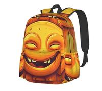 RLDOBOFE Sac à dos pour femme et homme - Léger et décontracté - Lignes et formes douces - Sac à dos pour ordinateur portable - Sac de travail, Le soleil rieur, taille unique