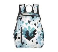 RLDOBOFE Sac à dos pour homme et femme - Léger et décontracté - Motif léopard et tournesol - Sac à dos de travail, Motif cœur, taille unique