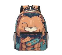 RLDOBOFE Sac à dos pour homme et femme - Léger et décontracté - Style graffiti - Sac à dos pour ordinateur portable - Joli sac de travail, Lion avec les yeux fermés, taille unique
