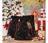 RLDOBOFE Sacs cadeaux de Noël avec cordon de serrage - Sac cadeau de Noël en toile de jute avec cordon de serrage pour Halloween, Noël, bonbons, sacs cadeaux de Noël réutilisables pour décorations de