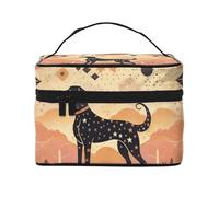 RLDOBOFE Trousse de toilette pour femmes et hommes - Trousse de maquillage de voyage - Organisateurs de maquillage - Lignes de fleurs - Trousse de toilette à suspendre avec grande capacité pour les