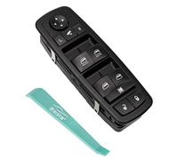 Rldym Interrupteur de fenêtre de commande d'alimentation côté conducteur 56046826AE pour Chrysler 300 2012 pour Ram 1500 2500 3500 2011-2012 Dodge Journey 2016-2021 remplace 56046826AC, 56046826AD