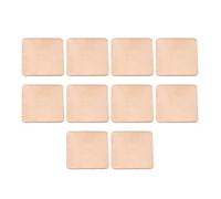 RLECS Lot de 10 entretoises thermiques en cuivre pour chipset/GPU/CPU - 20 x 20 x 0,5 mm - Conducteur thermique - Convient pour ordinateur portable et modules de mémoire