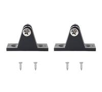 RLECS Lot de 2 charnières de pont pivotantes en plastique à dégagement rapide avec vis M6, raccords supérieurs de bateau Bimini