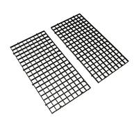 RLECS Lot de 2 grilles de séparation en plastique pour aquarium Noir 30 x 15 cm