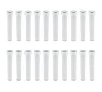 RLECS Lot de 20 tubes à essai cryogéniques en plastique transparent de 10 ml avec graduation et joint d'étanchéité