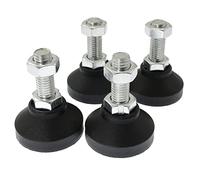 RLECS Lot de 4 pieds de nivellement M12 pivotants pour meubles D50 x M12 x H50