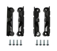 RLECS Lot de 4 supports de fixation pour ventilateur de processeur Noir