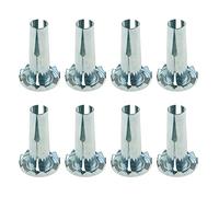 RLECS Lot de 8 manchons de roulement pivotants en métal pour roulettes de rechange, pour roulette de tige, pieds de chaise, meubles en bois