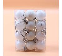 RLEHJN 24PCS 3CM Boule de Noel Decoration Noel Sapin, Grosse Boules de Noel Sapin Plastique avec Cordon, Deco Noel Décorations Noel Interieur Maison Noël pour Sapin Couronne Guirlande Noel