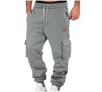 RLEHJN Bas De Jogging Homme Pantalons De Sport Coton Pantalon Detente Homme Taille Elastique Pantalon De Jogging Décontracté Pantalon De Travail Pantalon De Survêtement Opaque Rehaussant Les Hanches