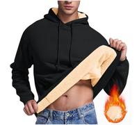 RLEHJN Cadeau de Noël Homme Sweat Homme Veste Chaude Sweat à Capuche en Laine Polaire Manteau Hiver Sherpa épais Zippé Sweat a Capuche Thermique à Manches Longues Travail décontracté Sport Blouson