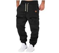 RLEHJN Jogging Coton Homme Pantalon De Travail Bas de Jogging Homme Pantalon Jogging Mode Pantalon De Survêtement Taille Élastique Casual Pantalons Baggy Cargo Joggers Soldes Pas Cher 2025