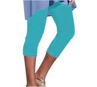 RLEHJN Legging 3/4 Femmes Pantalon De Sport Femme Jogging Taille Haute Femme Leggings Anti-Cellulite Push Up Yoga Fitness Course Opaque Doux Corsaire Pantacourt Soldes Printemps Ventes Flash