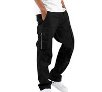 RLEHJN Pantalon Homme Cargo Pantalon De Travail Homme Grande Taille Pas Cher Pantalons Taille Elastique Décontractée Pants Mode Drawstring Long Pants De Randonné avec Poche Survetement