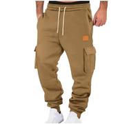 RLEHJN Pantalon Running Homme Pantalons De Sport Coton Bas De Jogging Homme Pantalon Mode Sport Training Pantalon De Survêtement Taille Élastique Casual Pantalon Baggy Pantalons De Travail Joggers