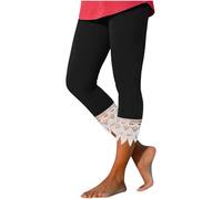 RLEHJN Pantalon Sport Femme Pantacourt Femme Été Pantalon Court De Yoga Legging Chic Élastique Pantalons De Loisirs Taille Haute Couleur Unie Casual Pantalons Legging 3/4 Course à Pied