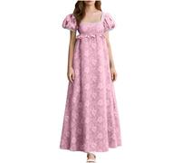 RLEHJN Robe De Bal Regency Pour Femmes Taille Empire Robe Bridgerton Femme Robes De Bal Victorienne Costume Renaissance Cottagecore Robes Femme Chic Et Elegant Soiree Costume Cour Victorienne